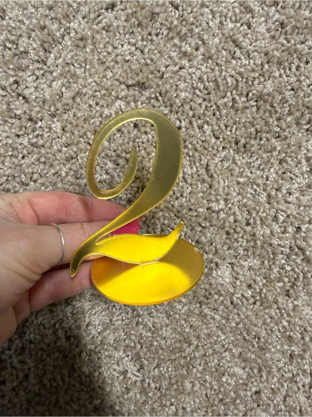 Gold Table Number Stands — Elegant Metallic Numbers